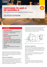 Switching to ADIP-X or Sulfinol-X